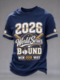 Men's Baseball Print T-shirt