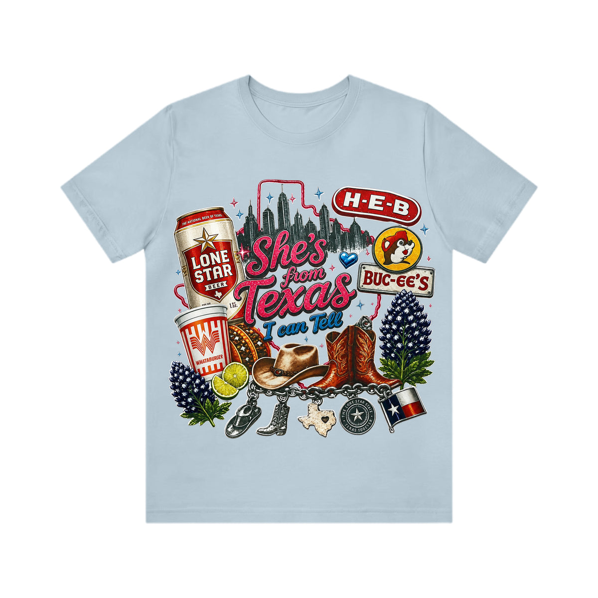 "She's From Texas I Can Tell" Unisex T-shirt