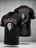 Men's Music Print T‐Shirt
