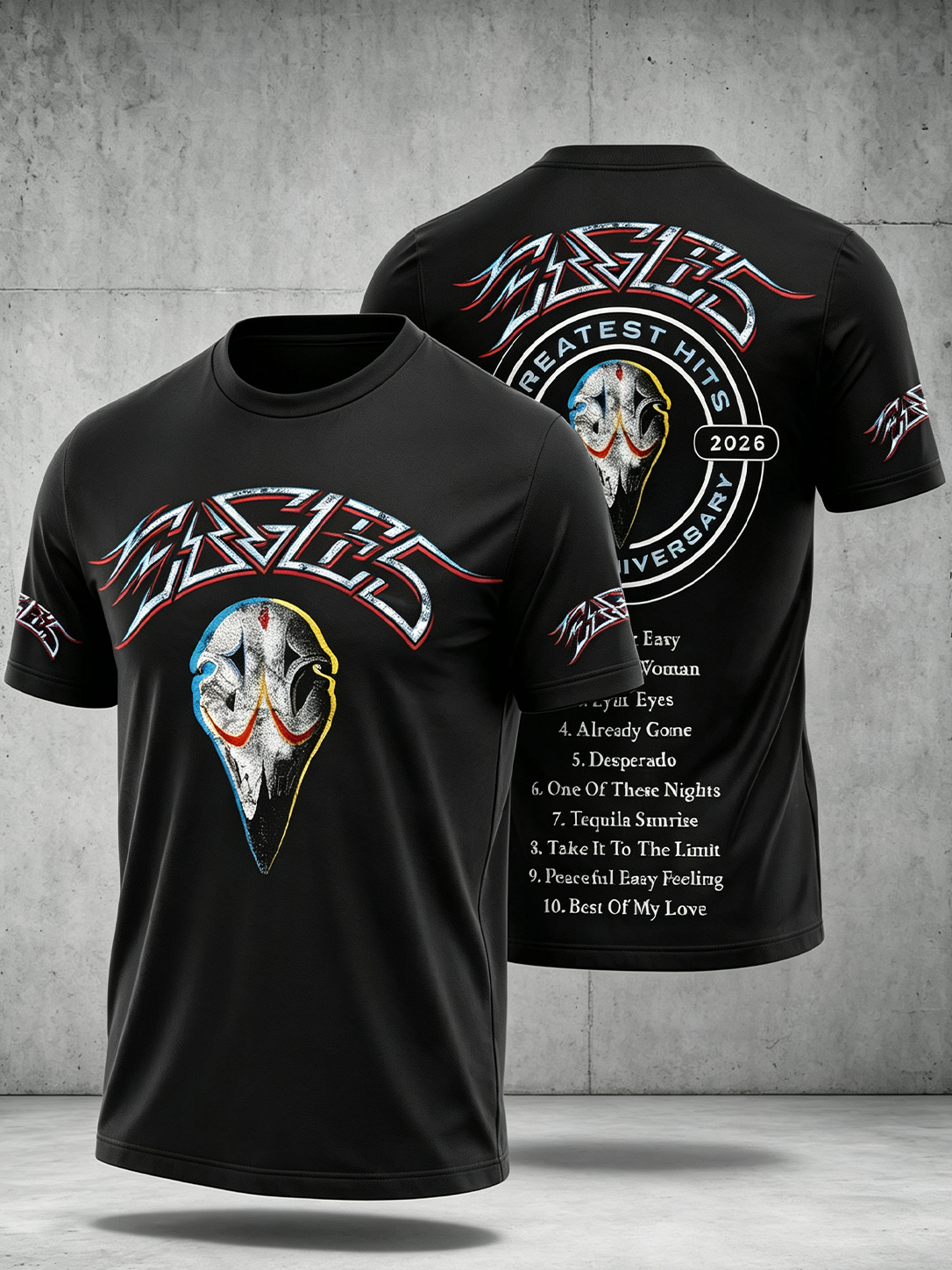 Men's Music Print T‐Shirt