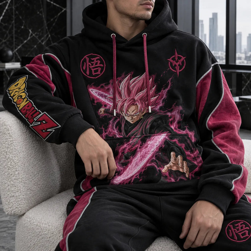 Unisex Oversized Casual Anime-print Hoodie
