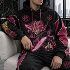 Unisex Oversized Casual Anime-print Hoodie