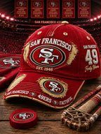 Football Print Hat