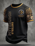 Men's Casual Football Short-Sleeve T-Shirt