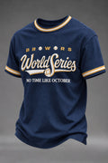 Men's Baseball Print T-shirt