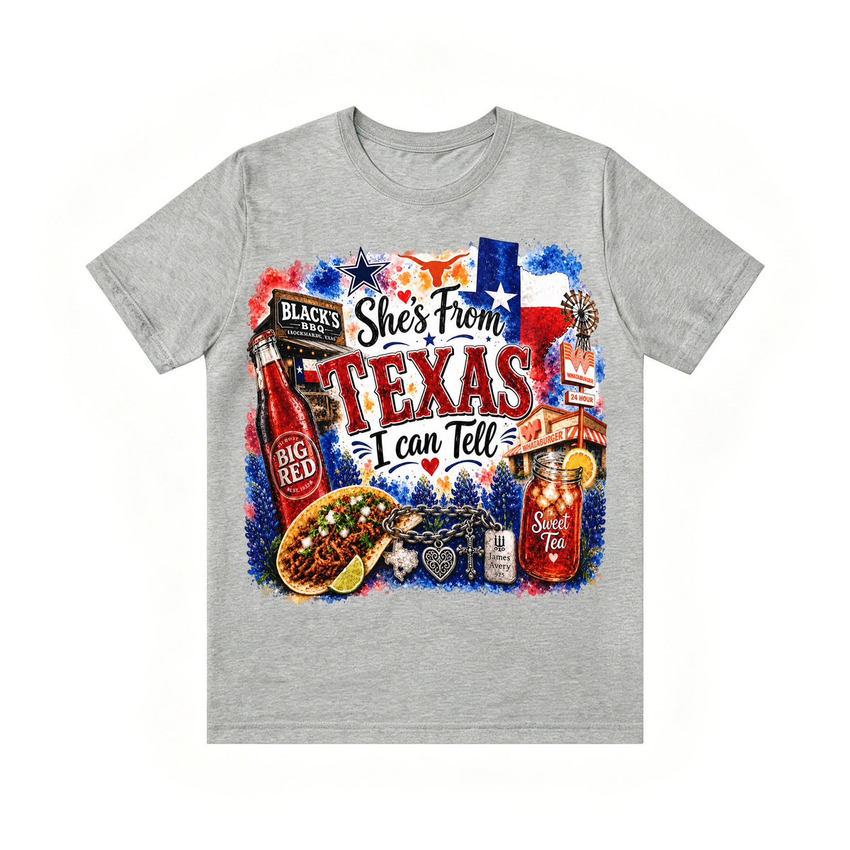 Shes from Texas I Can Tell Lyric Unisex T-shirt