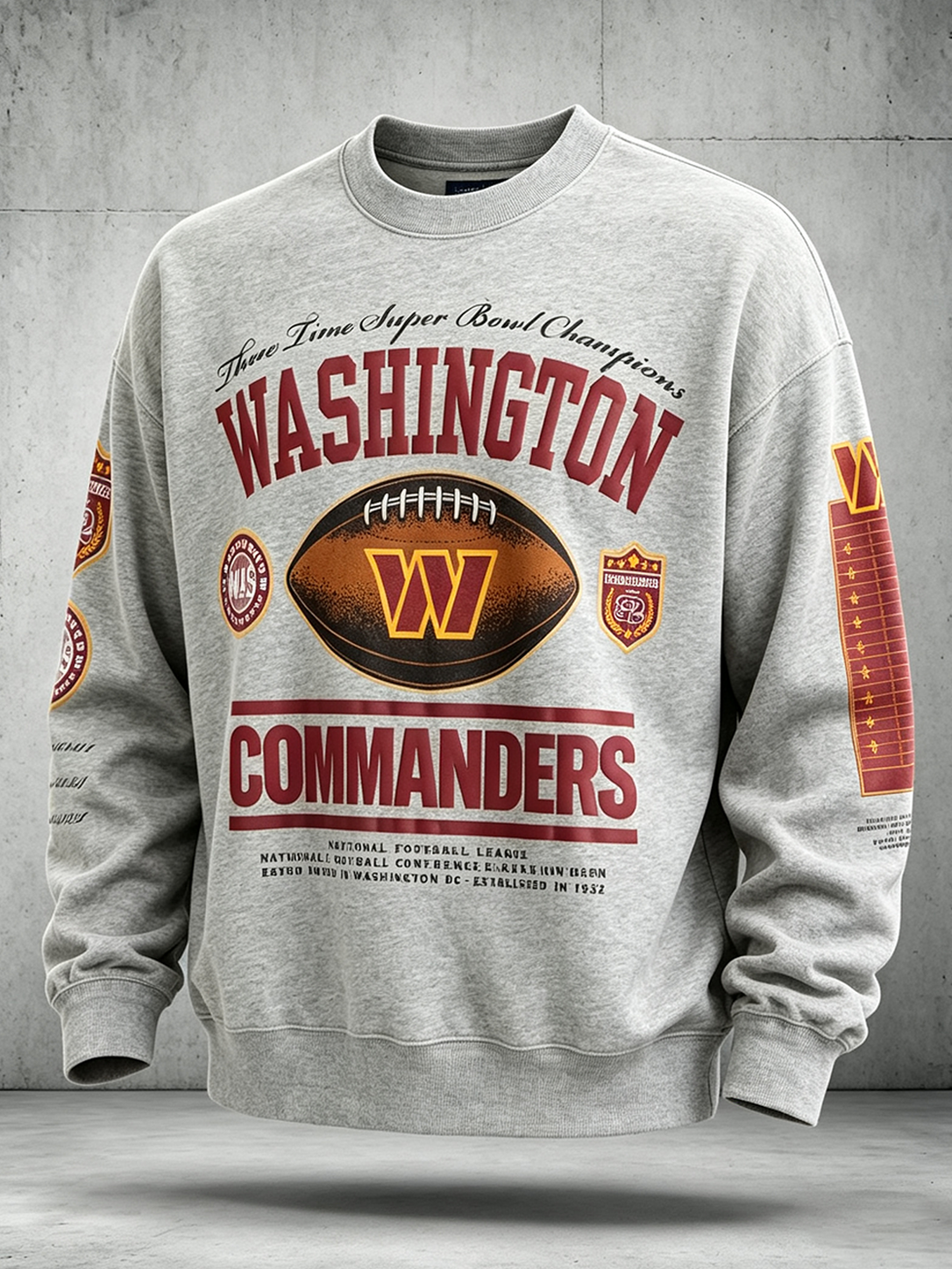 Men's Football Print Sweatshirt