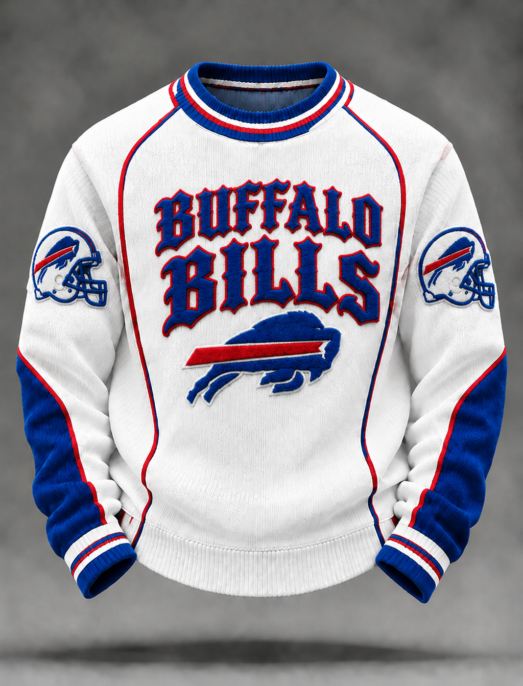 Men's Football Color-Block Letter Graphic Knit Sweater – creavorae