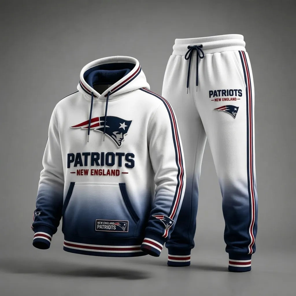Unisex Casual Football Print Hoodies Set