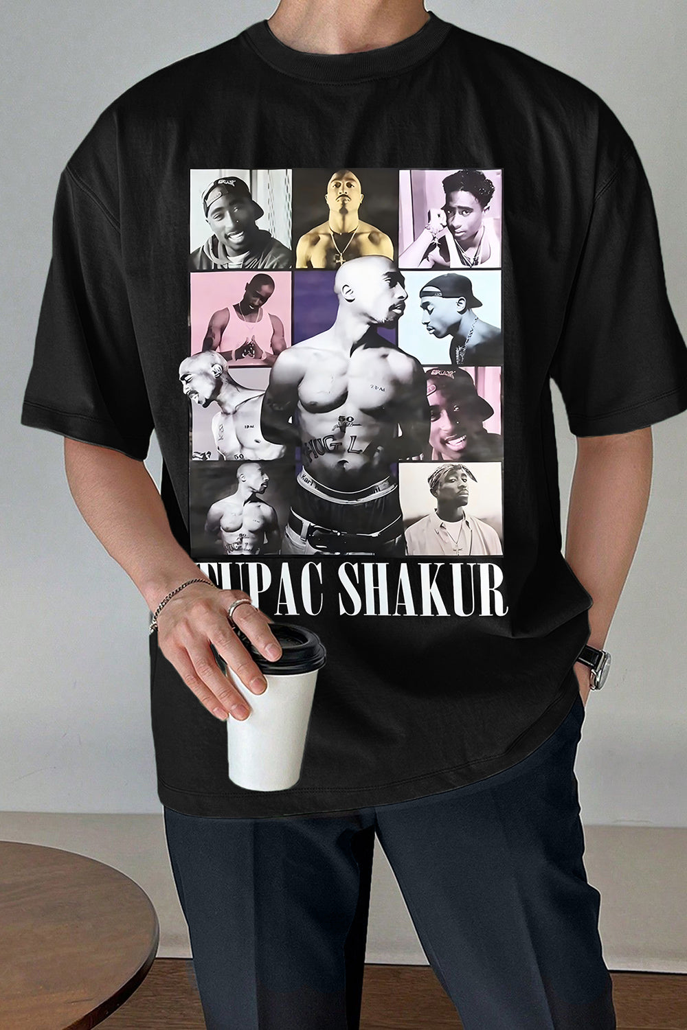 Tupac Shakur Graphic Tee For Men