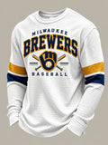 Men's Vintage Football Team Graphic Long Sleeve Shirt