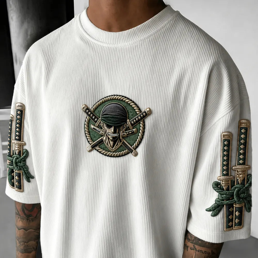 Unisex Anime-Style Retro Oversized T-Shirt