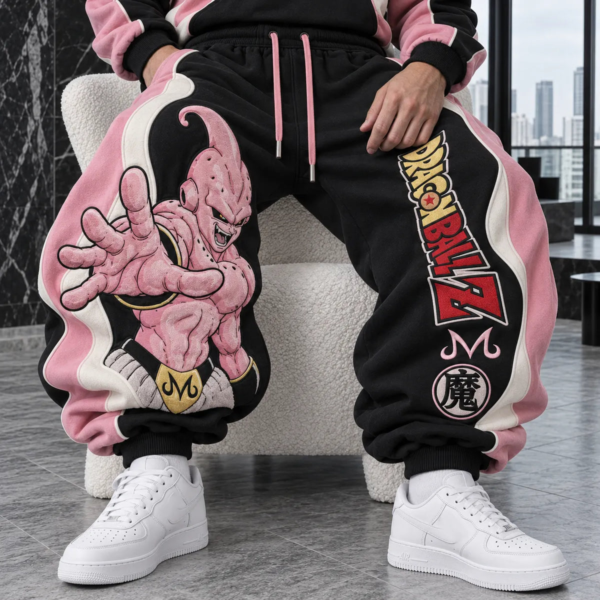 Unisex Loose-fit Casual Lantern-style Sweatpants