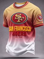 Men's Graphic Printed Football Top