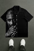 2pac Men's Lapel Shirt