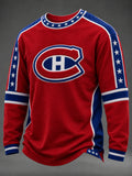Men's Hockey Print Sweatshirt