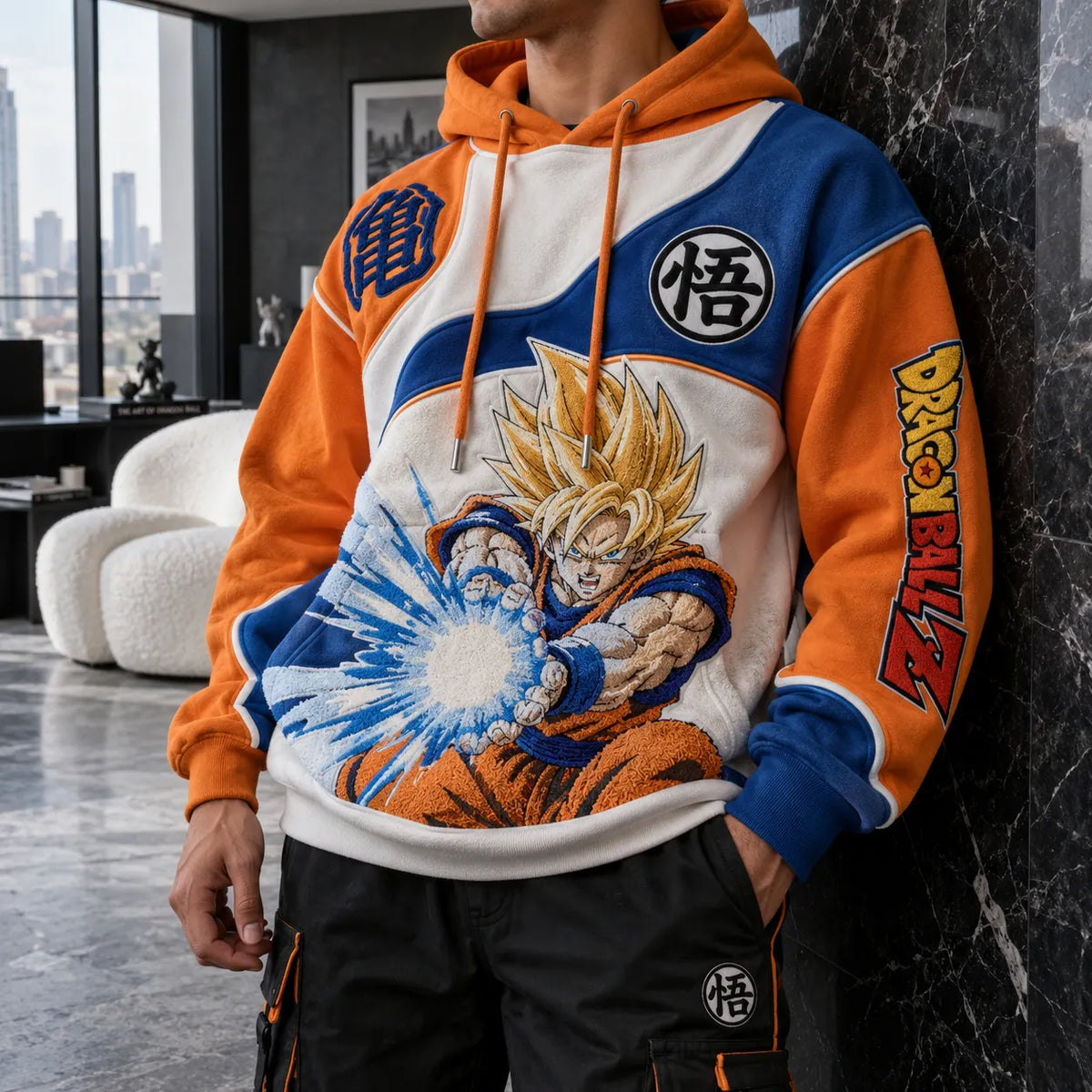Unisex Oversized Casual Anime-print Hoodie