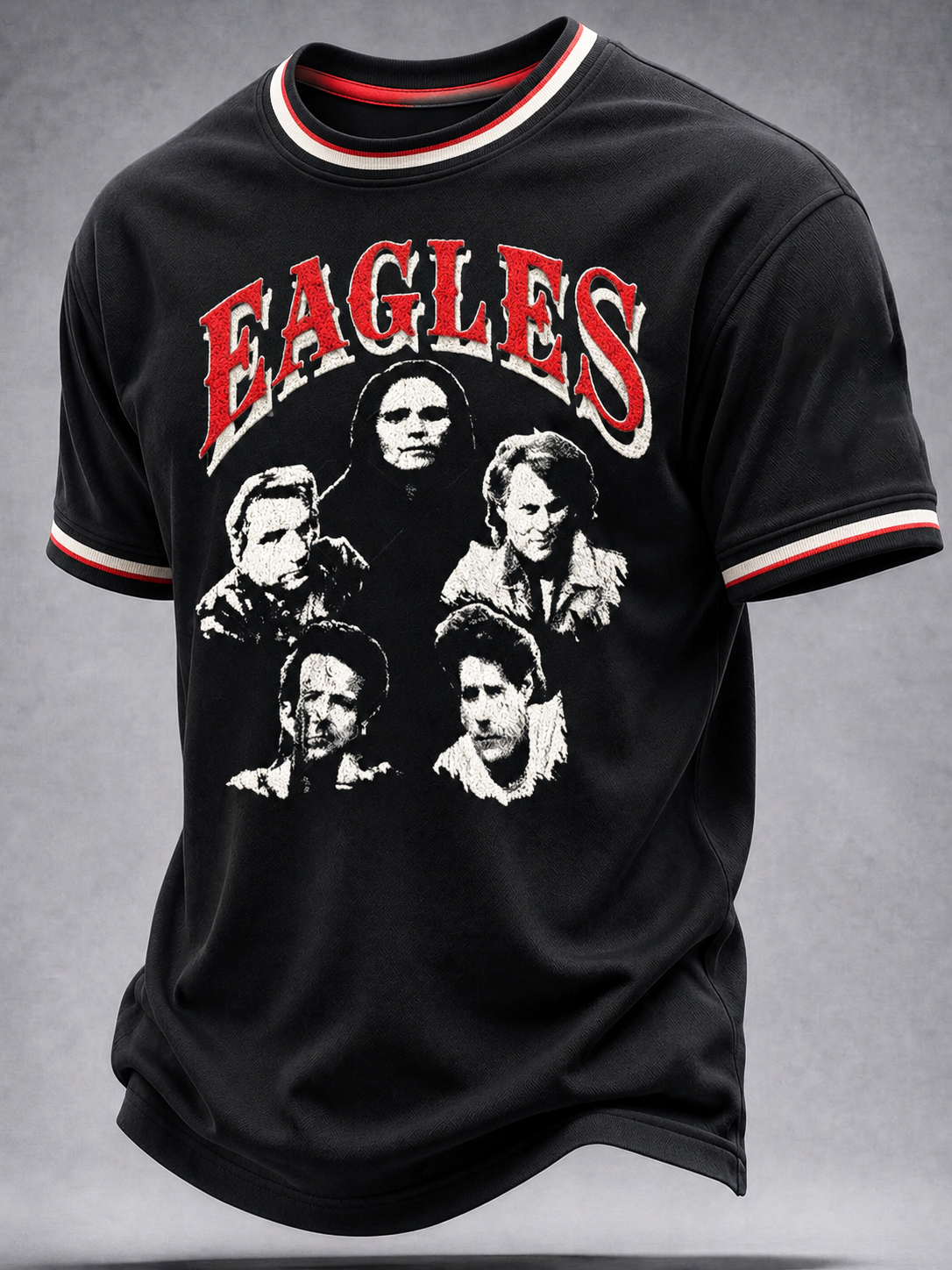 Men's Music Print T‐Shirt