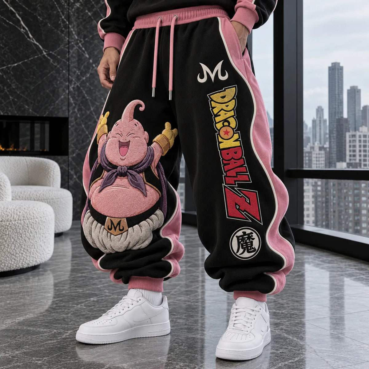 Unisex Loose-fit Casual Lantern-style Sweatpants