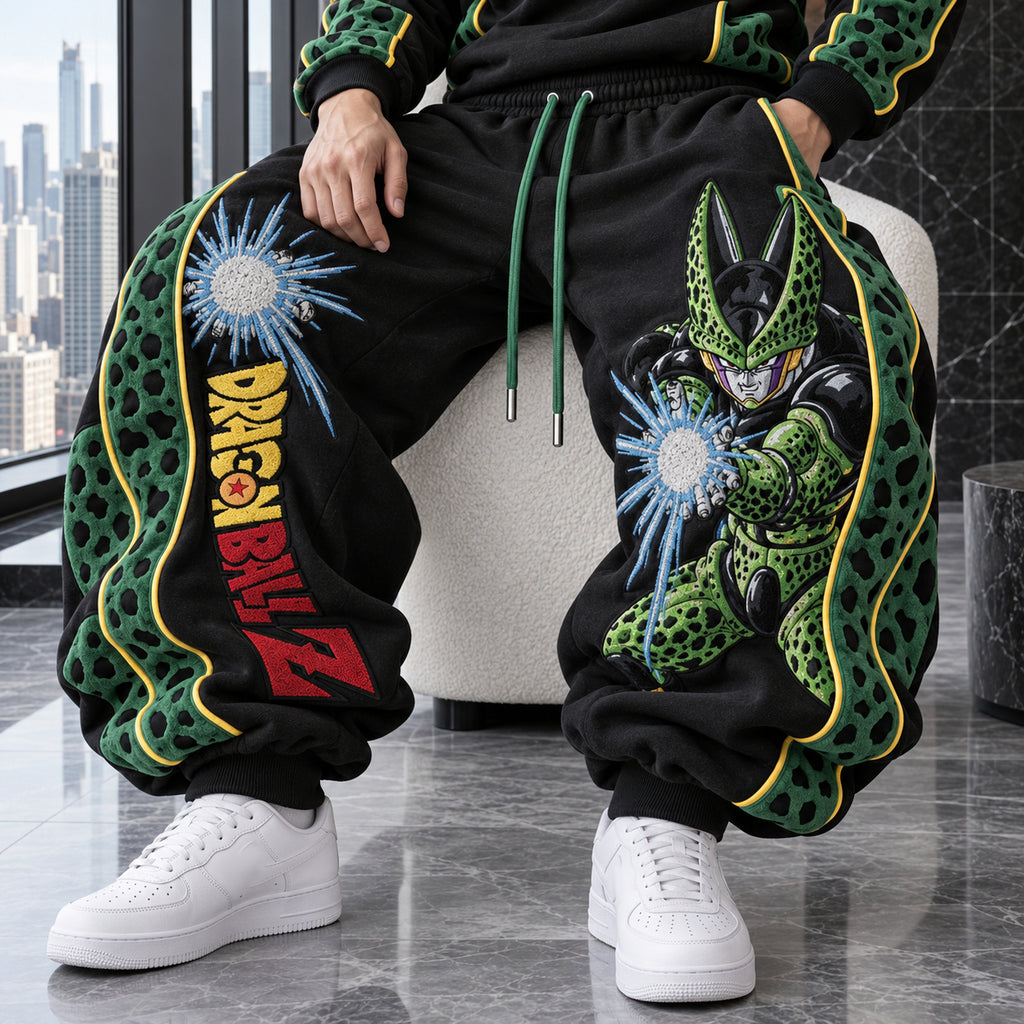 Unisex Loose-fit Casual Lantern-style Sweatpants