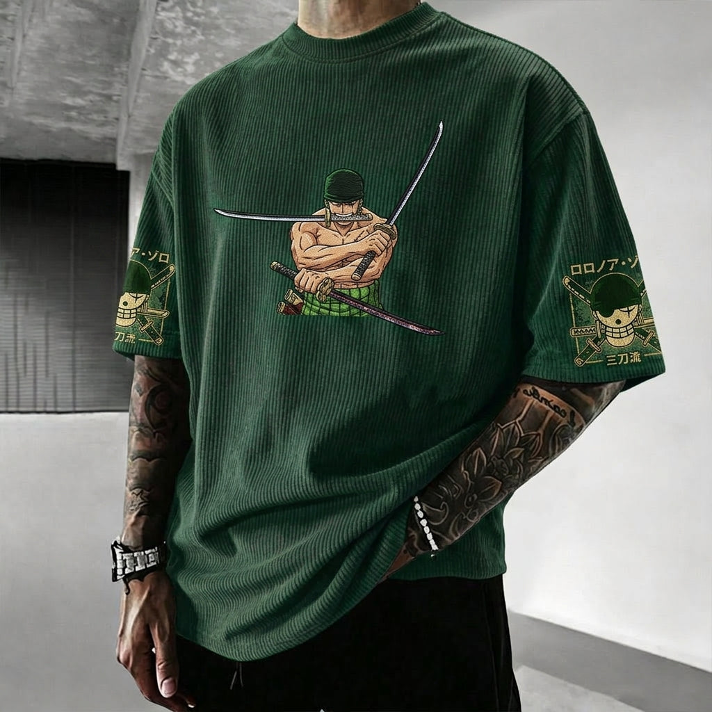 Unisex Anime-Style Retro Oversized T-Shirt