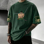Unisex Anime-Style Retro Oversized T-Shirt