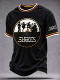 Men's Music Print T‐Shirt