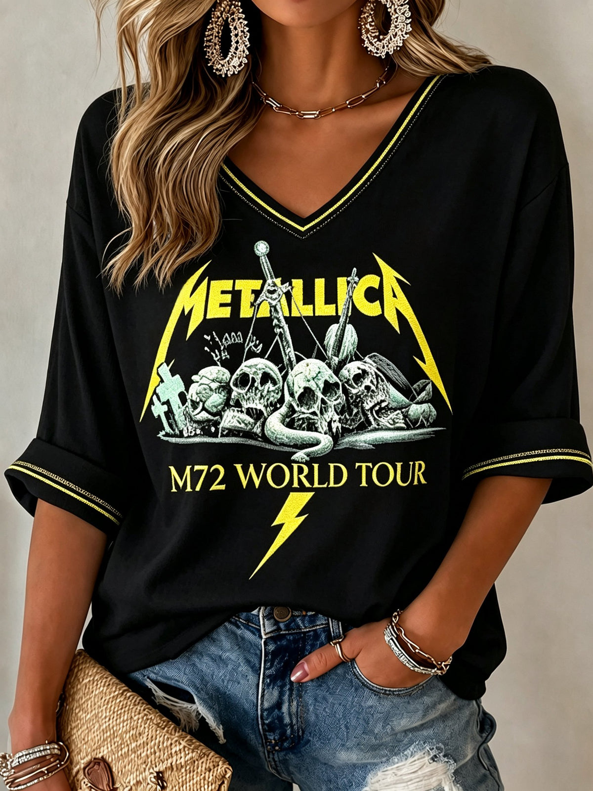Women's Musical Tour Print Shirt