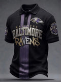 Men's Football   Print Polo Shirt