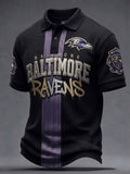 Men's Football   Print Polo Shirt