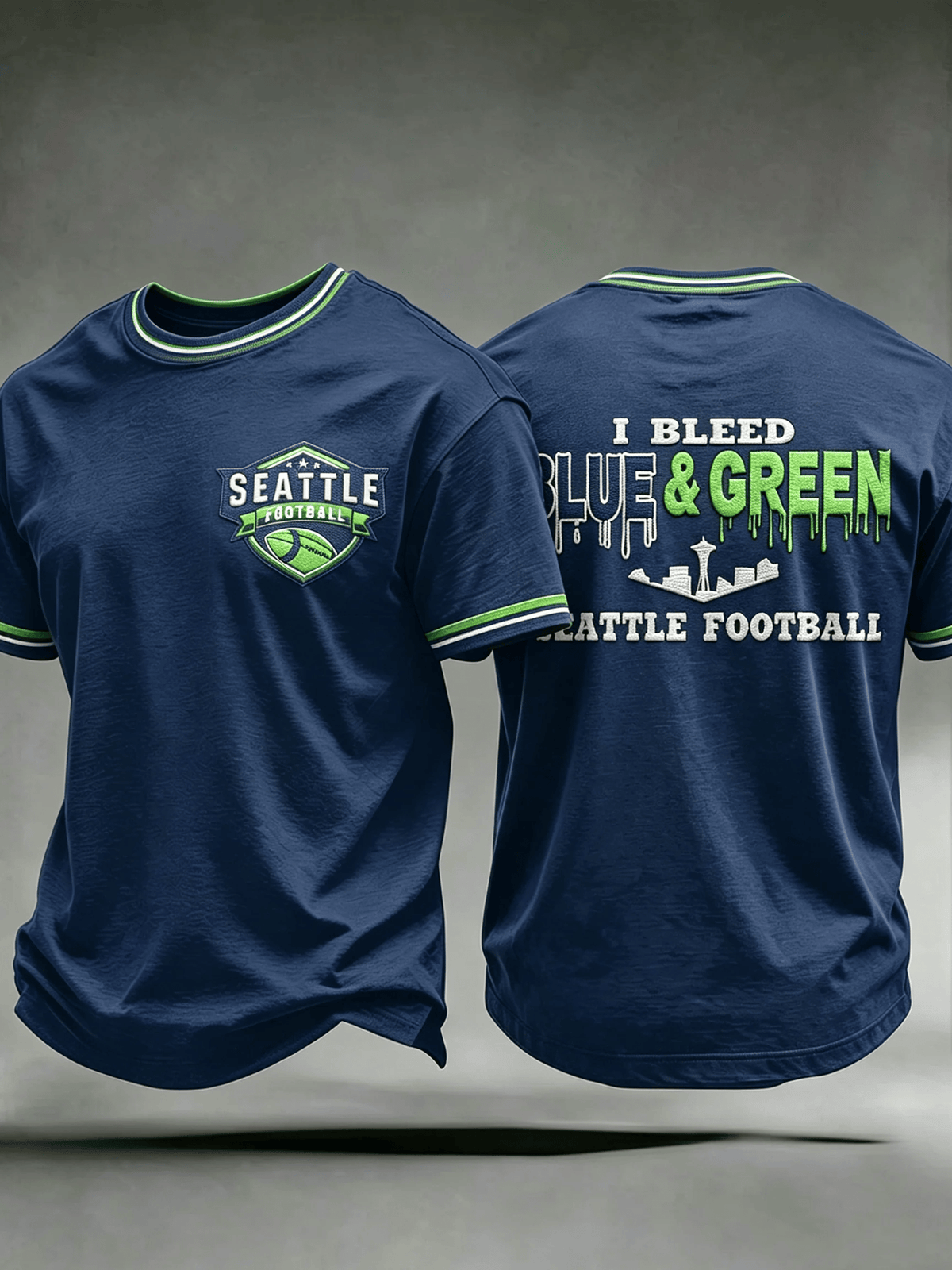 Men's Football Print Short-Sleeve T-Shirt