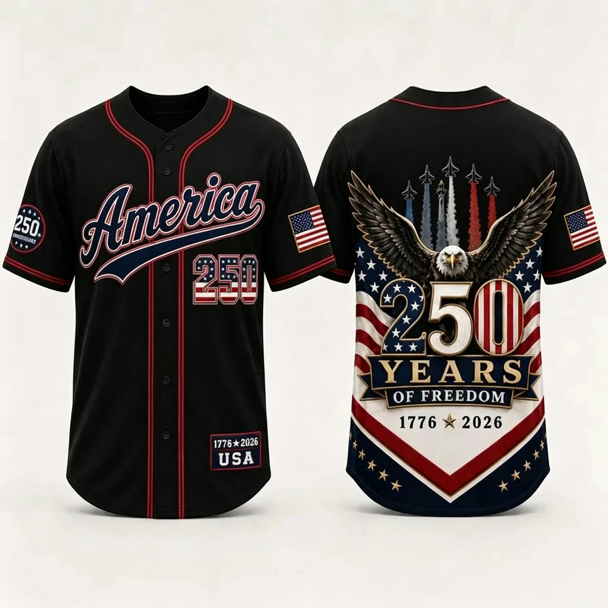 USA 250th Anniversary Baseball Jersey