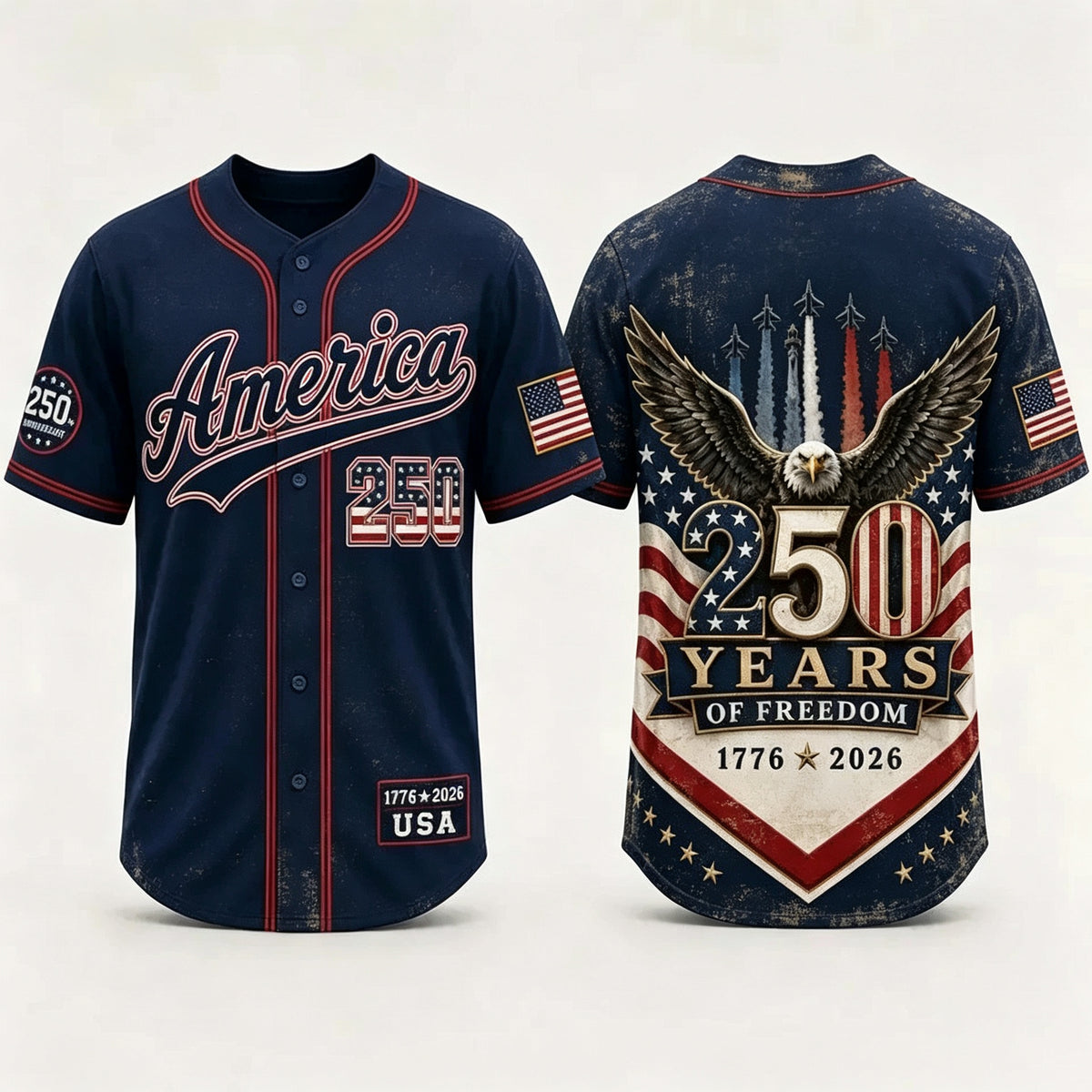 USA 250th Anniversary Baseball Jersey