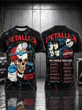Men's Short-Sleeve T-Shirt with Music Tour Print