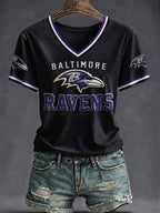 Women's Casual Football   Print T-Shirt