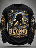 Men's Casual Art Printed Long-Sleeve Sweatshirt