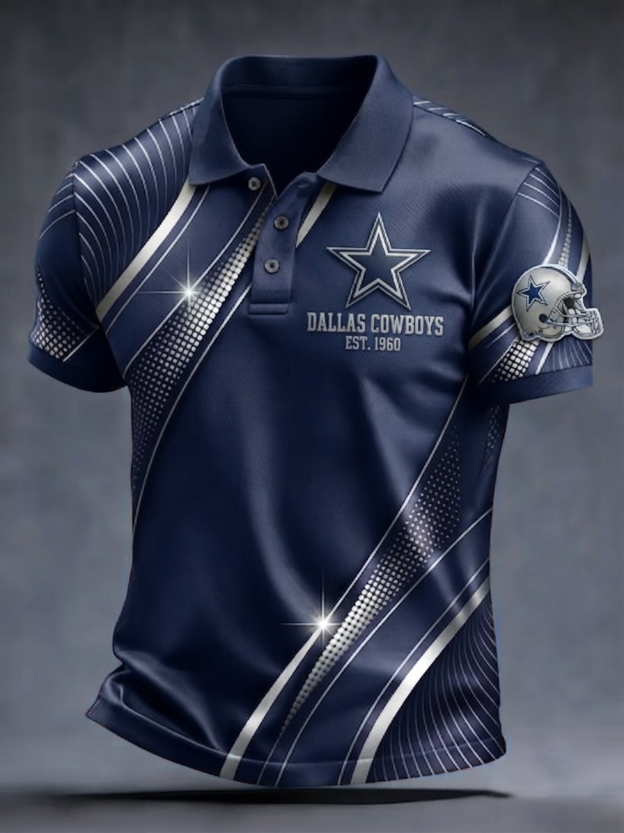 Men's Football Short-Sleeve Polo Shirt