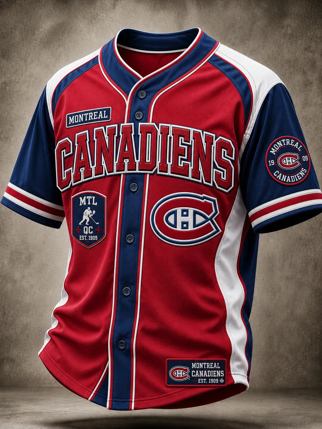 Men's Hockey Fan Print Jersey