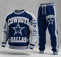 Men's Star Graphic Sweatshirt And Sweatpants Tracksuit Set