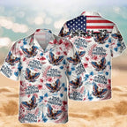 Retro Hawaii 250 Years of Freedom 1776 - 2026 Eagle Patriotic Shirt Statue Of Liberty, US Flag, Liberty Bell, 250th Anniversary Hawaiian Shirt 9I4