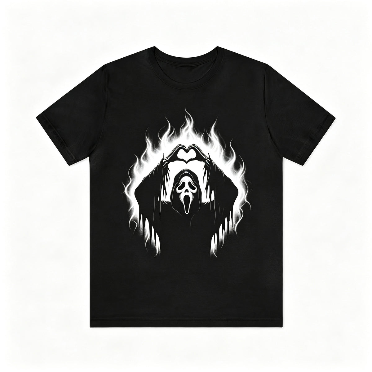 Funny Ghostface Scream Movie Casual Tee