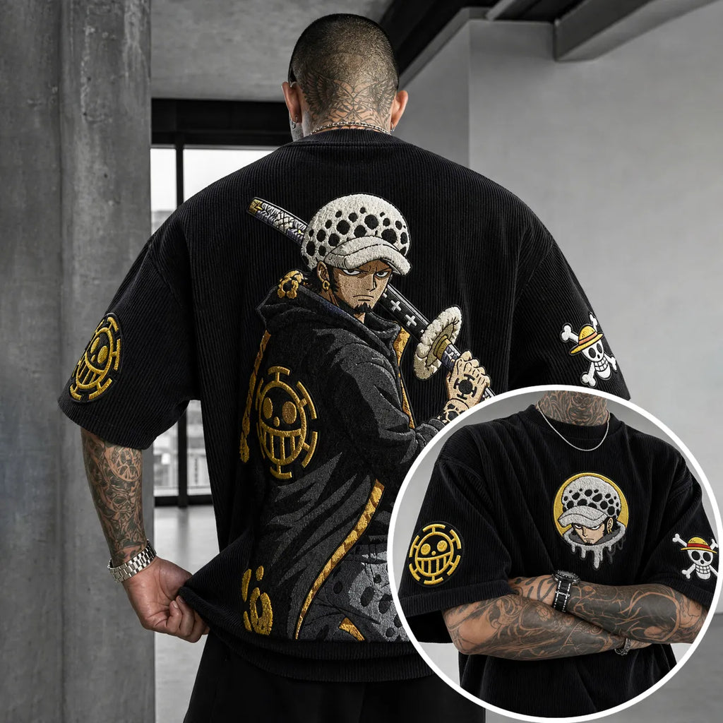 Unisex Anime-Style Retro Oversized T-Shirt