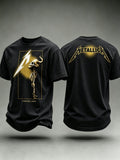 Men's Music Tour Printed Casual T-Shirt