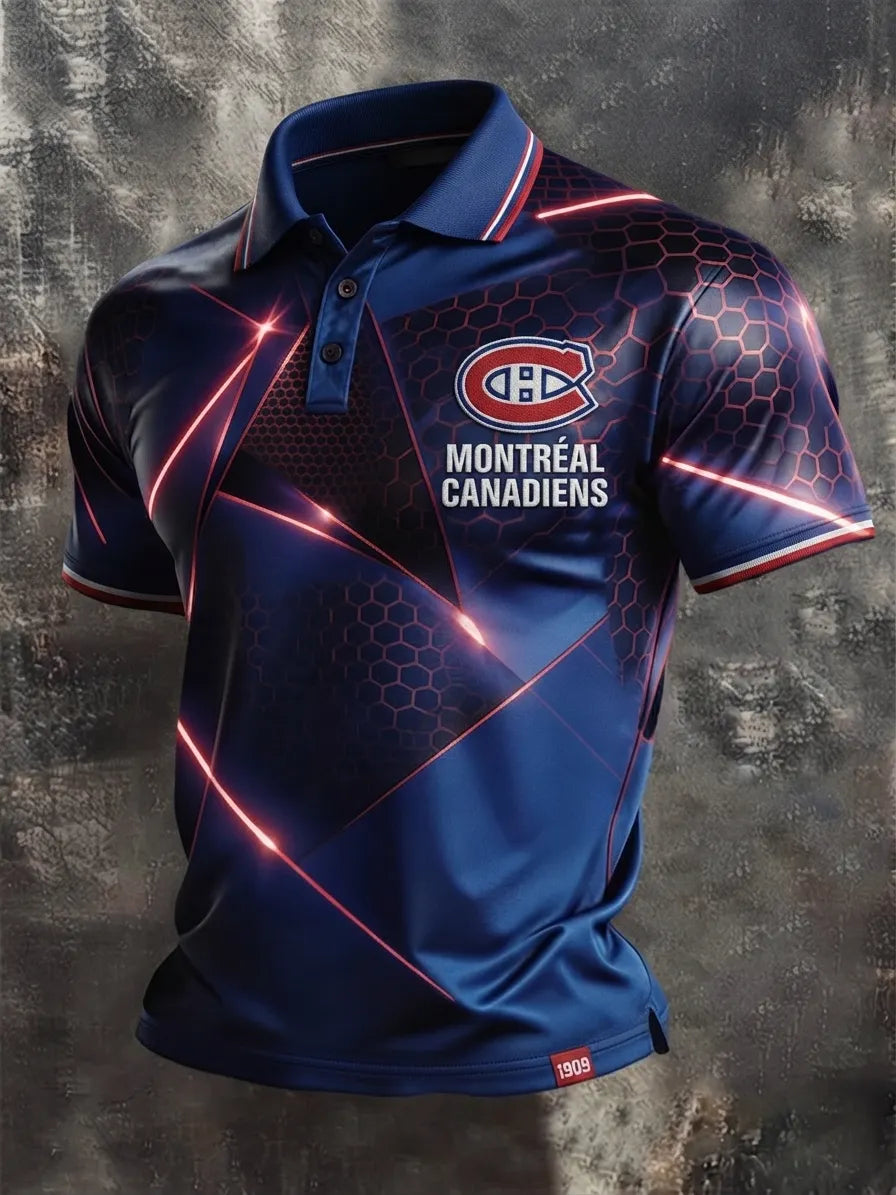 Men's Ice Hockey Fan Polo Shirt