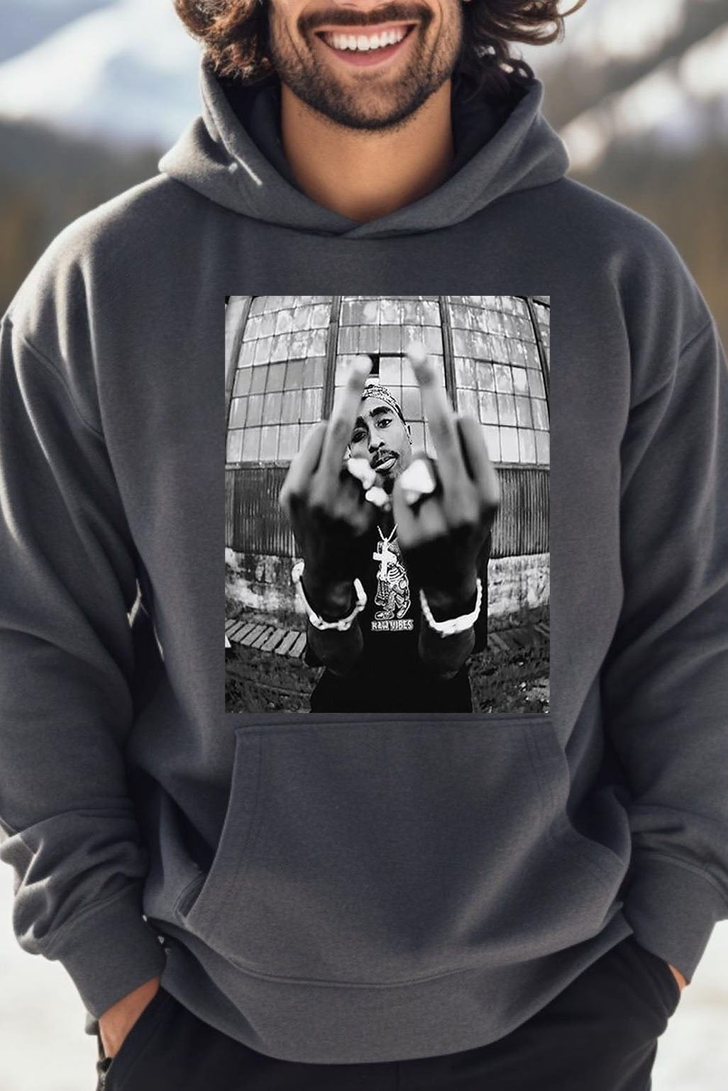 2Pac Shakur men hoodie