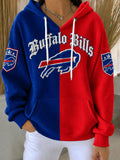 Women's Football Print Hoodie