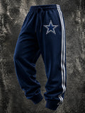 Men's Football Print Casual Trousers