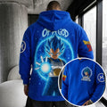 Unisex Oversized Casual Anime-print Corduroy Hoodie