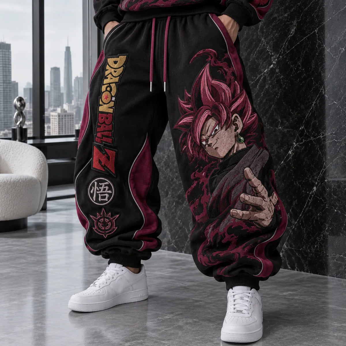 Unisex Loose-fit Casual Lantern-style Sweatpants
