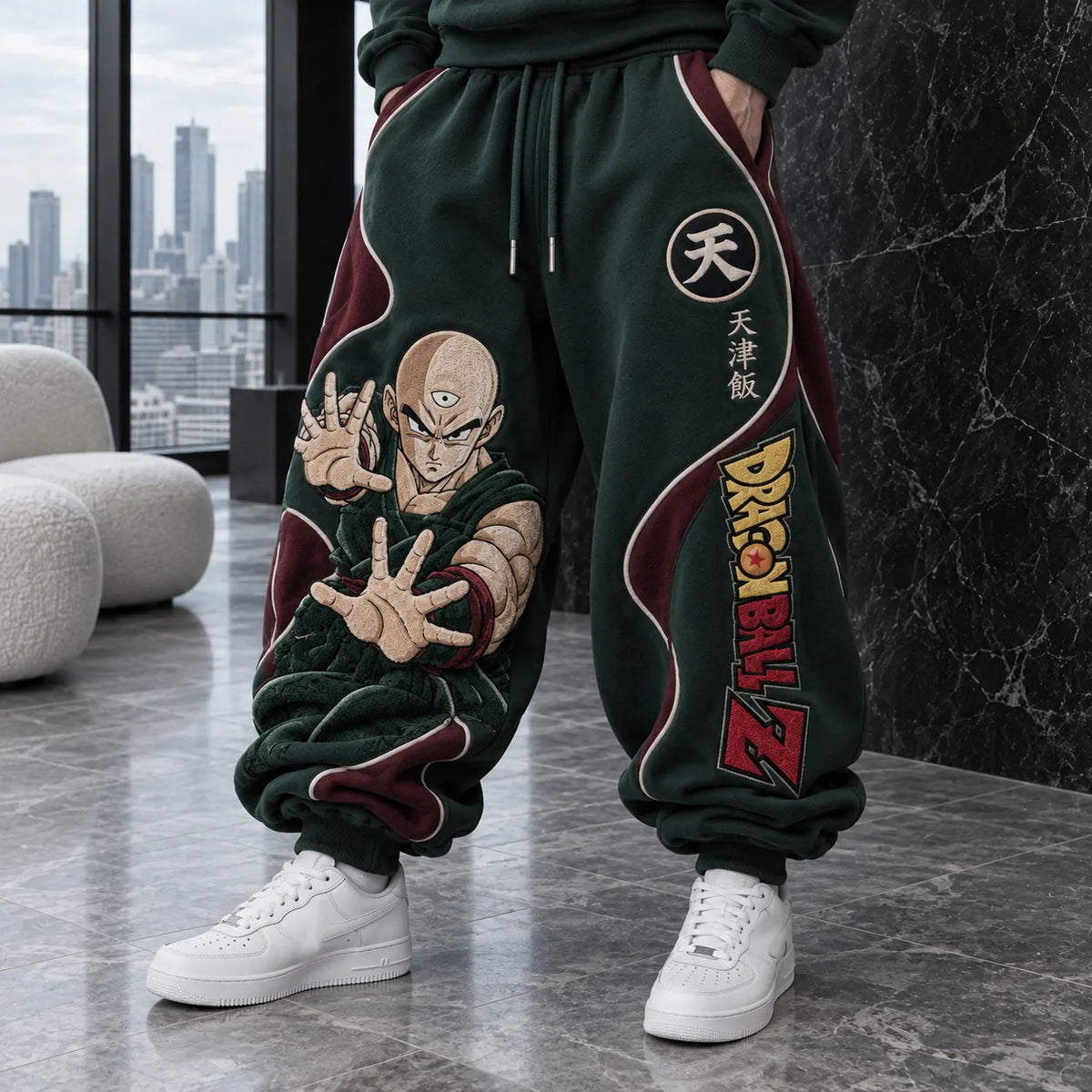 Unisex Loose-fit Casual Lantern-style Sweatpants